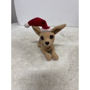 Vintage Yo Quiero Taco Bell Chihuahua Dog 6” Santa Hat Plush. See Description